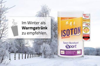 Isoton-Energiedrink im Winter als Warmgetränk